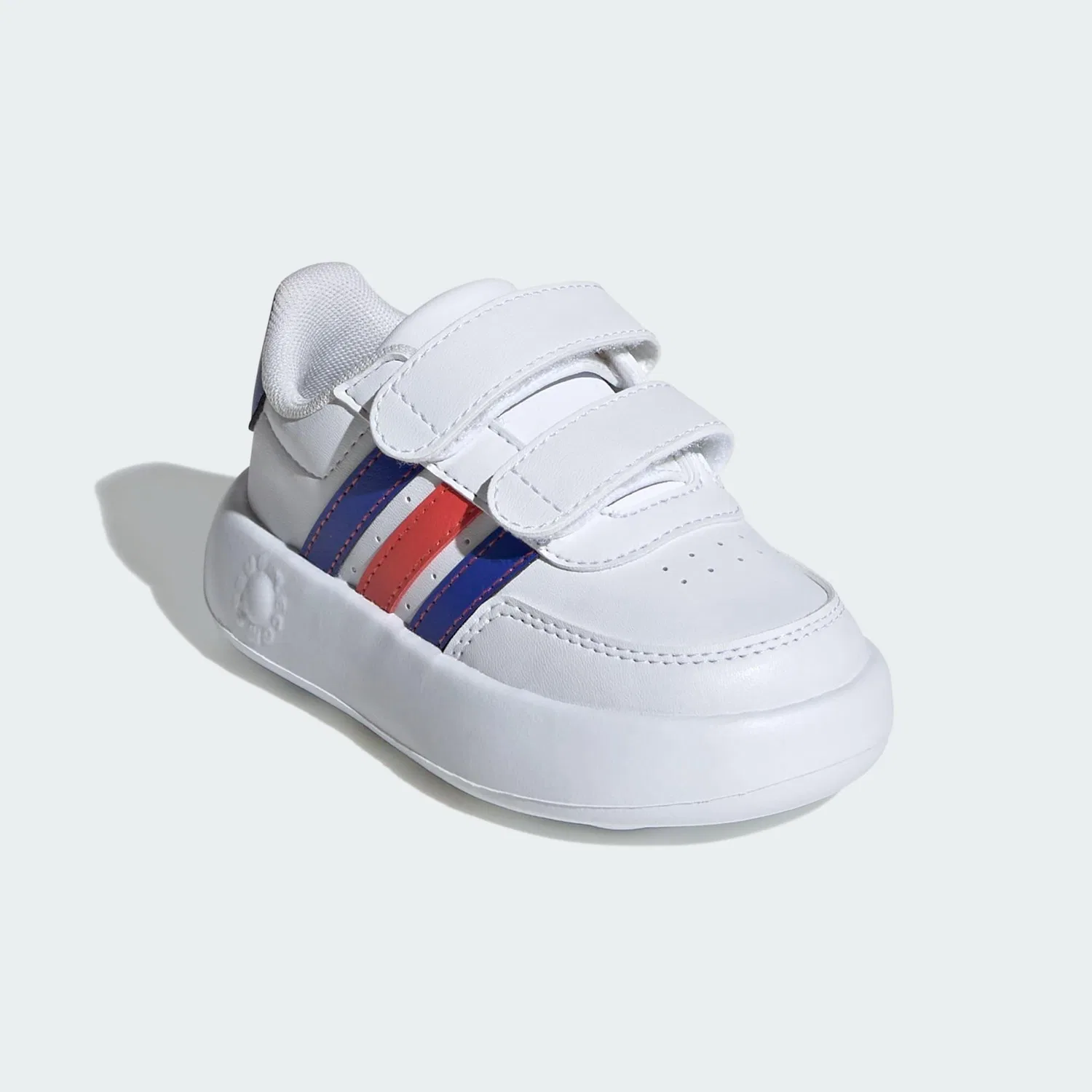 Детские кроссовки с липучками Breaknet 2.0 Adidas, Weiss Blau Hellrot — фото 4