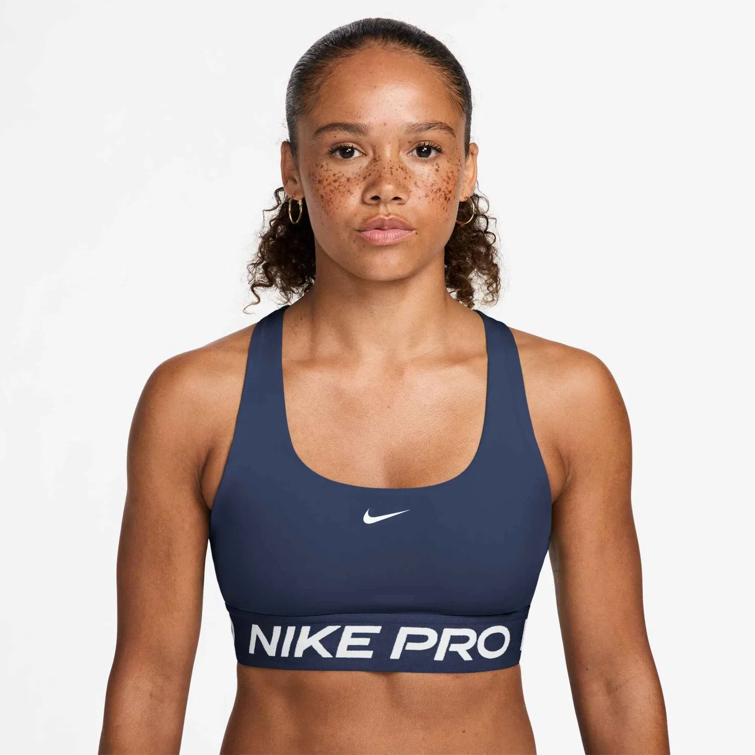 Женский спортивный бюстгальтер с быстросохнущей тканью Nike, Midnight Navy