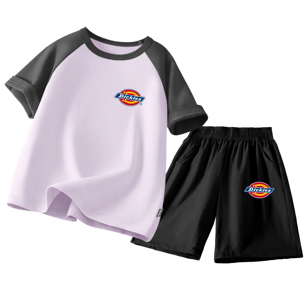 Детский спортивный комплект с принтом S Logo K Gray Purple+S Logo K Black, Dickies