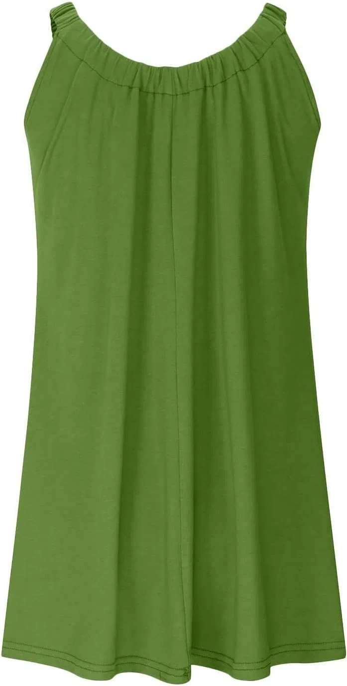 Женское пляжное платье-накидка с воротником-хомутом Generic, Army Green — фото 4
