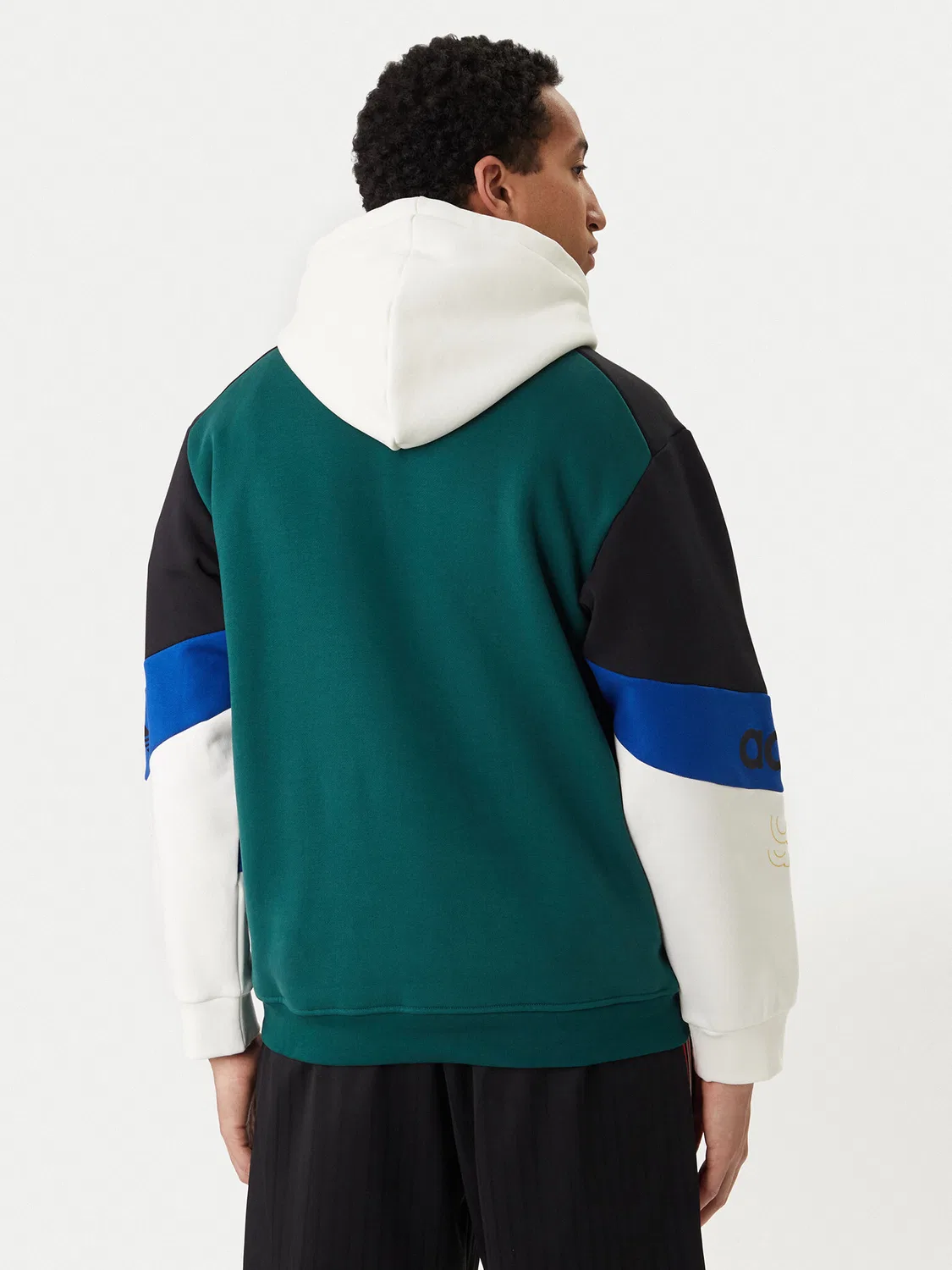 Мужской свитшот свободного кроя Archive Football Graphic Adidas, зеленый — фото 3