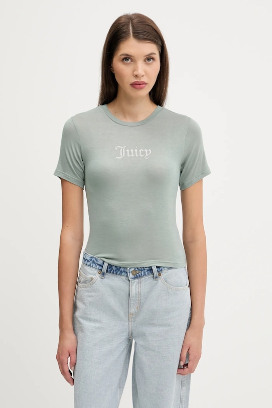 

Футболка облегающая прозрачная Juicy Couture, зеленый