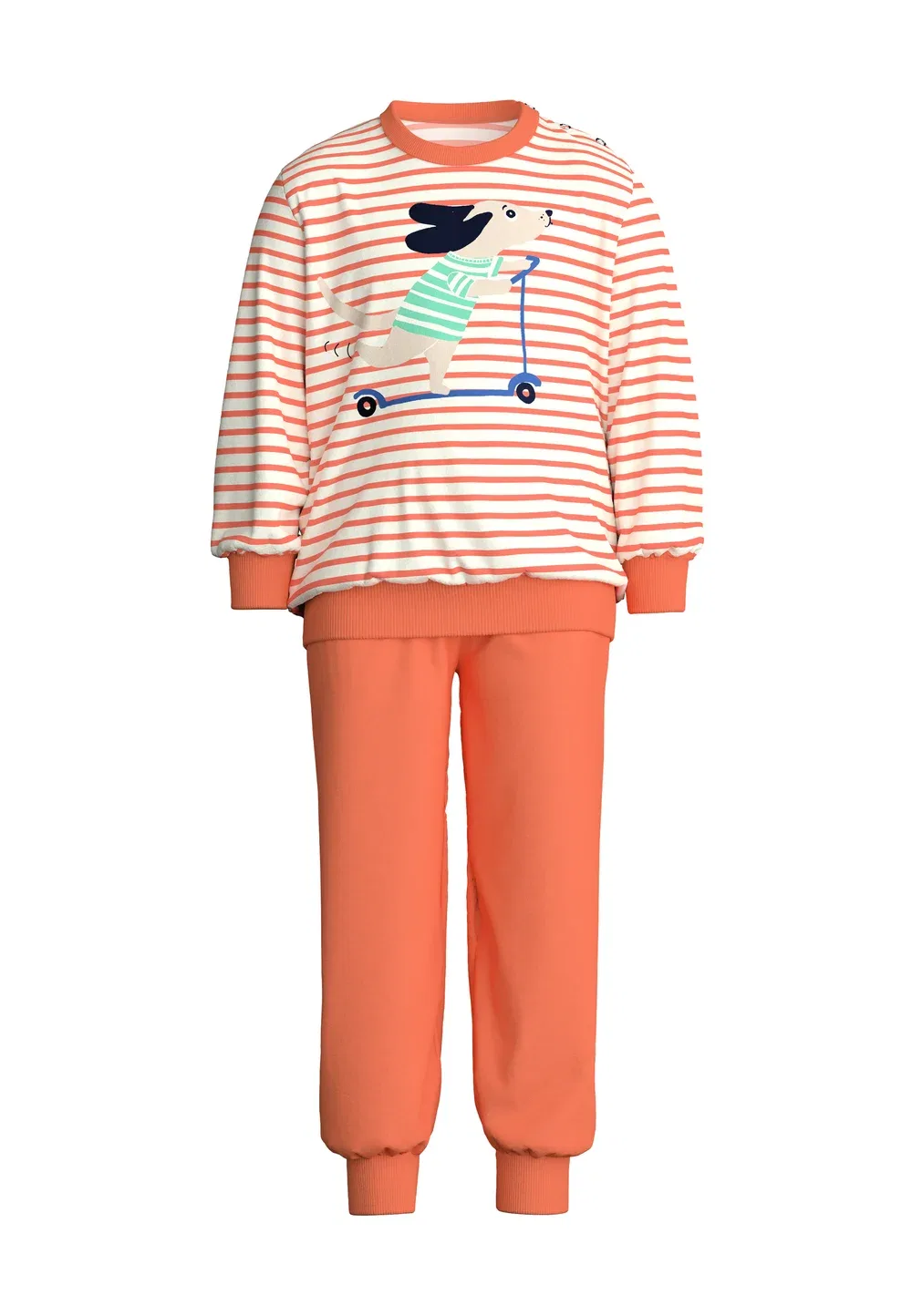 Комплект самоката bündchen-pyjama для малышей - пижамный комплект Calida, Fresh Salmon — фото 4