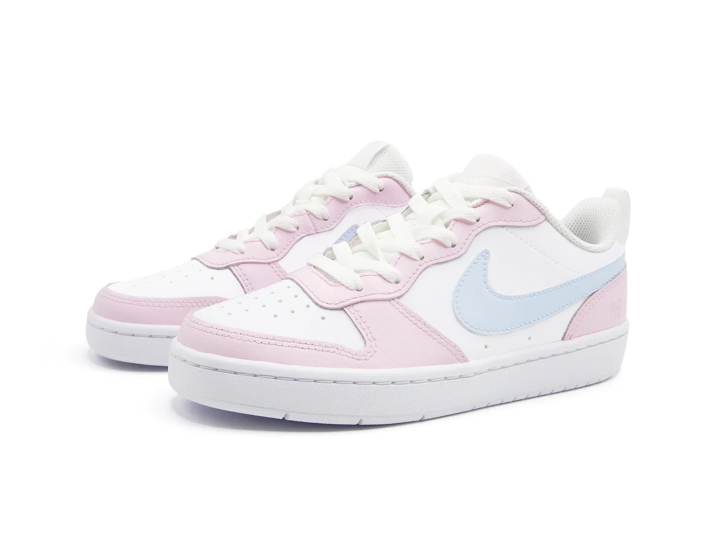 Детские кроссовки для скейтбординга с принтом Court Borough, Nike, Blue Pink — фото 4