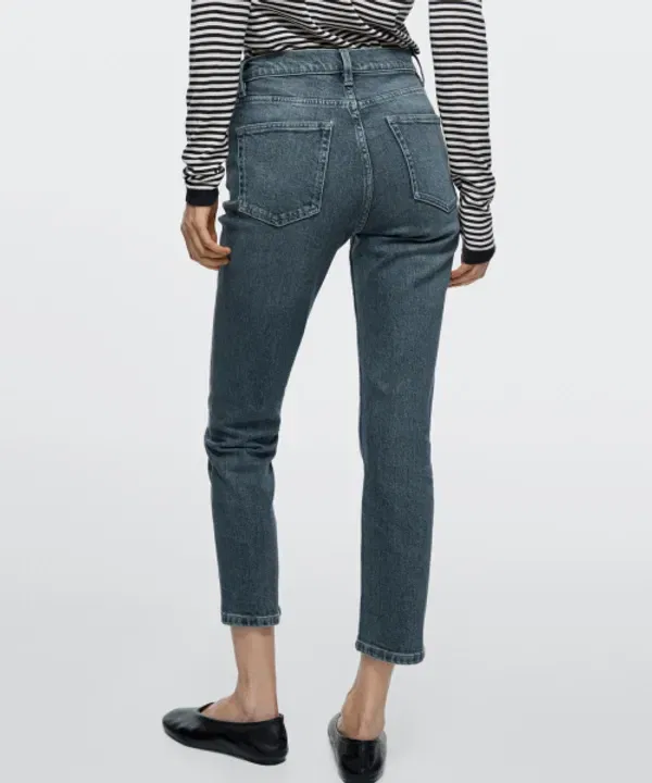 Джинсы облегающие, завышенная талия, Massimo Dutti — фото 3