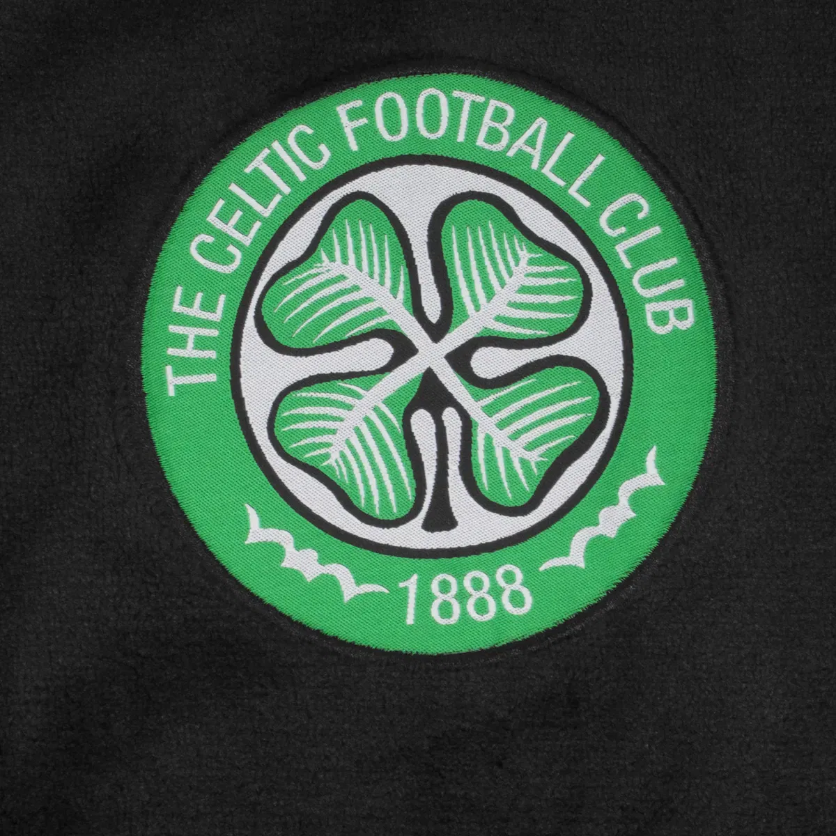 Детский халат с капюшоном из флиса Celtic FC, Black — фото 2