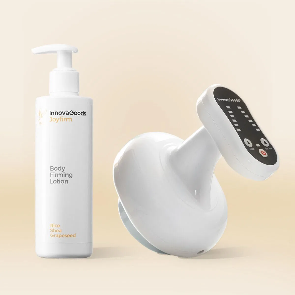 Набор для ухода за телом Cellulite & Rice Treatment Kit, InnovaGoods, 1 x Лосьон 1 x Массажер, 710 г, Anti-cellulite Set — фото 2