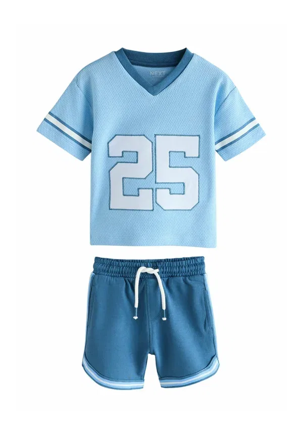 Комплект: шорты и футболка из хлопка Set Next, light blue, светло-голубой