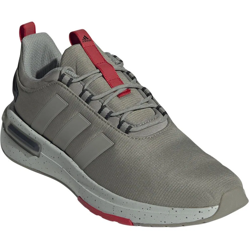 Детские кроссовки на липучках Racer Tr23 Adidas, Silver Pebble Core Black — фото 4