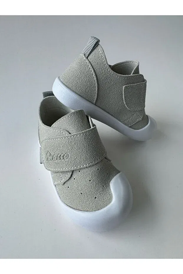 Детские ортопедические туфли на липучке Macco Shoes, Gray — фото 4