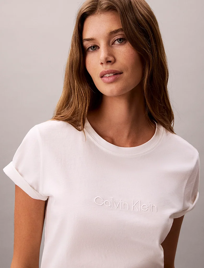 Футболка Calvin Klein Lounge 100% Cotton, белый — фото 3