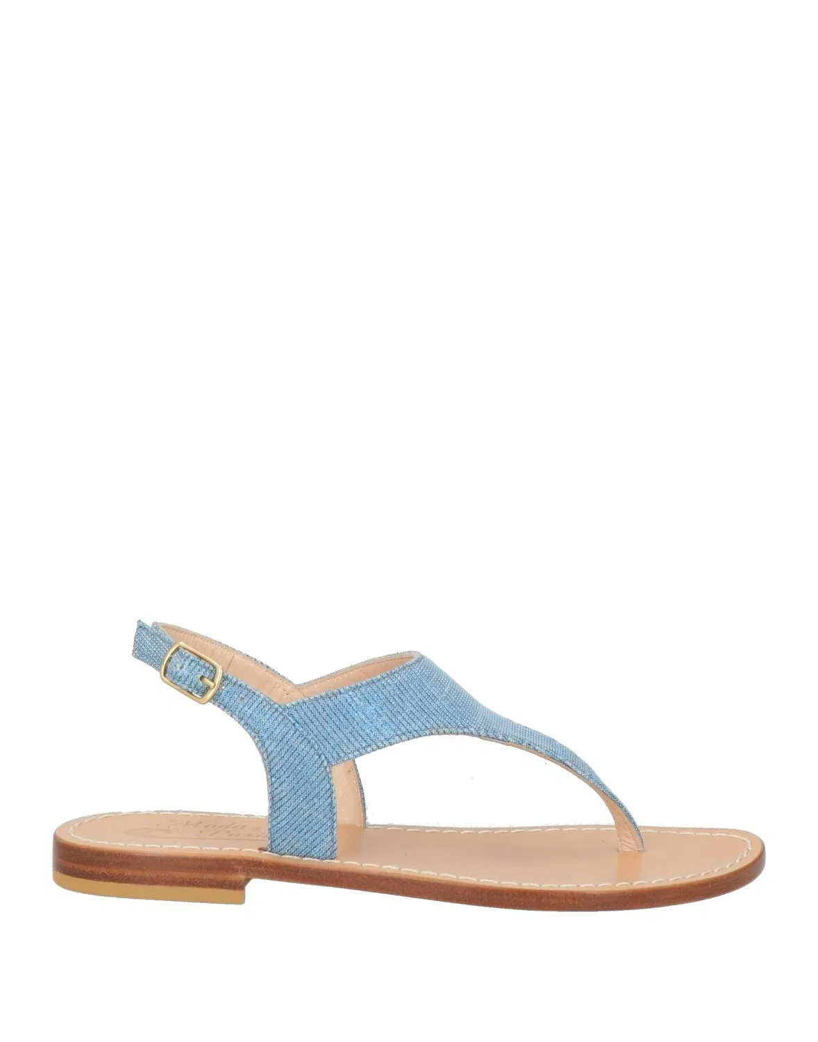 Детские босоножки на щиколотке с перепонкой Sky Blue, Moda Positano, светло-голубой