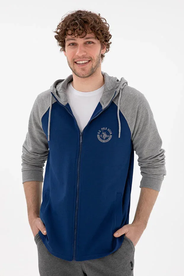 Мужской кардиган с длинным рукавом U.S. Polo Assn., Indigo — фото 3