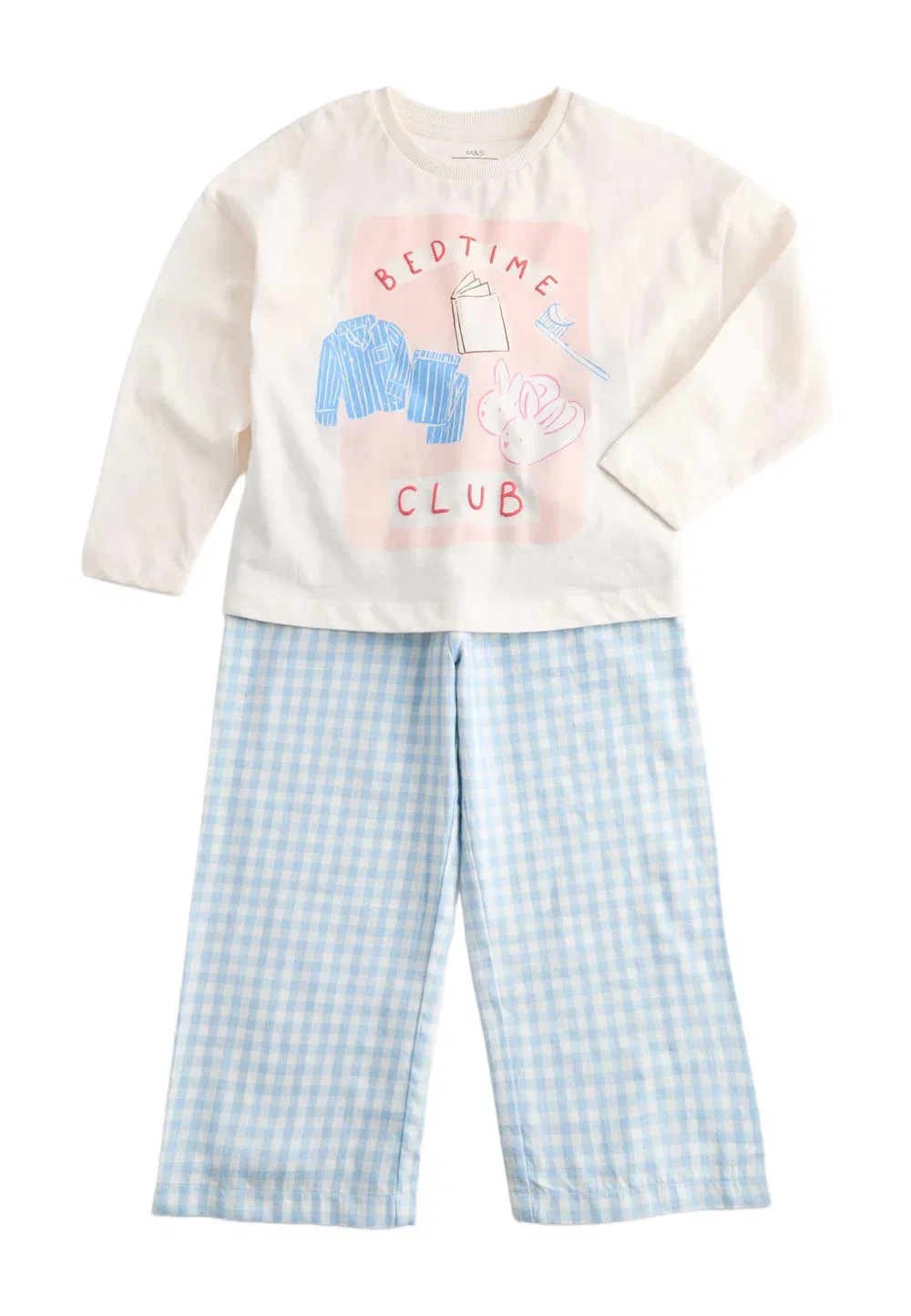 Комплект унисекс - пижамный комплект Marks & Spencer, Blue Mix