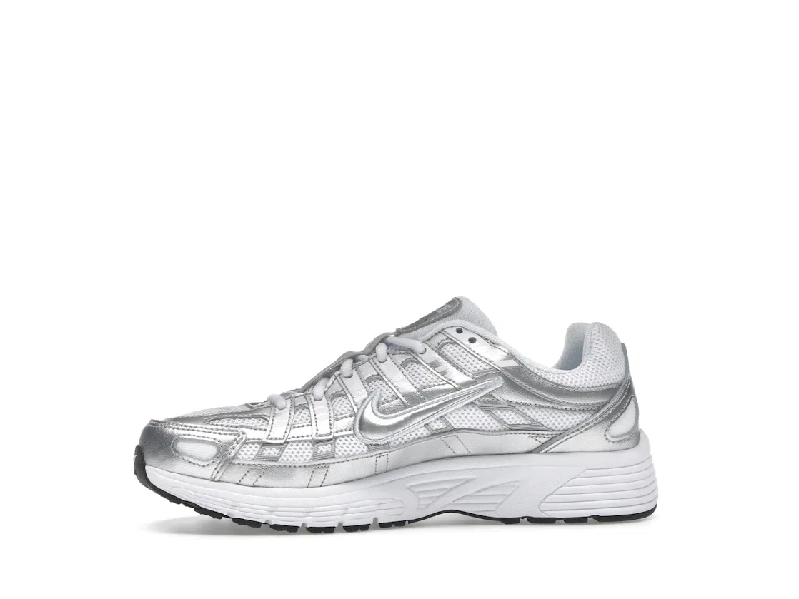 Детские кроссовки Lifestyle Nike P-6000, White/Blue Tint/Black/Metallic Silver — фото 3