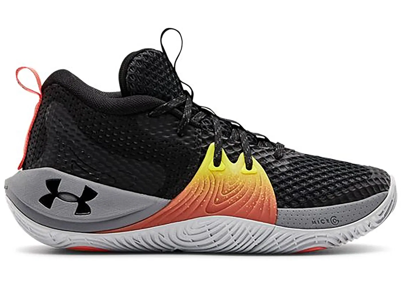 Детские кроссовки для мальчиков с высокой производительностью Under Armour Embiid One Origin (GS), Black/Steel-Black