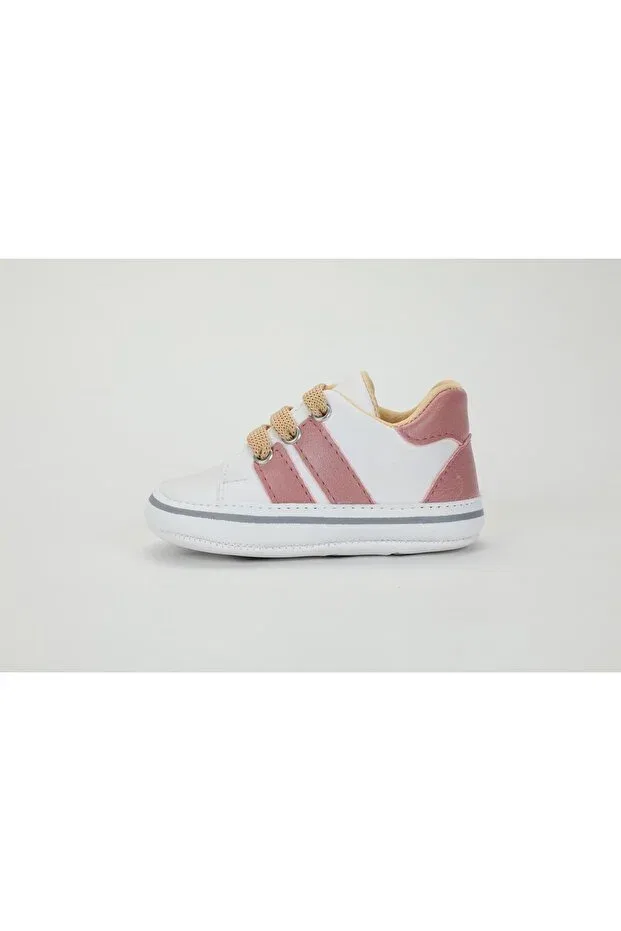 Детские пинетки для новорожденных со шнуровкой Baby Pattini, White — фото 2