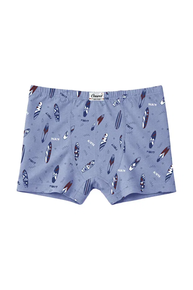 Детские боксеры для мальчиков с принтом Surf Printed Lycra Boxers Onurel, Multicolor — фото 2