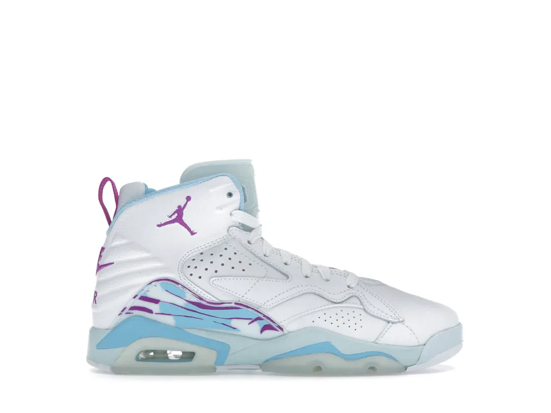 Детские кроссовки Lifestyle с принтом Jordan MVP Jordan, White/Glacier Blue/Aquarius Blue/Hyper Violet