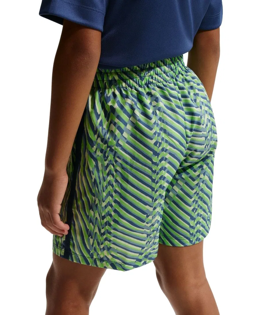 Тренировочные шорты Dri-FIT Woven Nike, Light Liquid Lime/Mystic Navy/White — фото 4