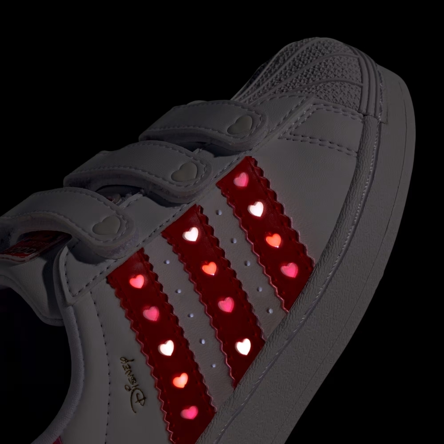 Кроссовки Adidas Disney Superstar Led Lights Comfort Closure KK1295, белый — фото 2