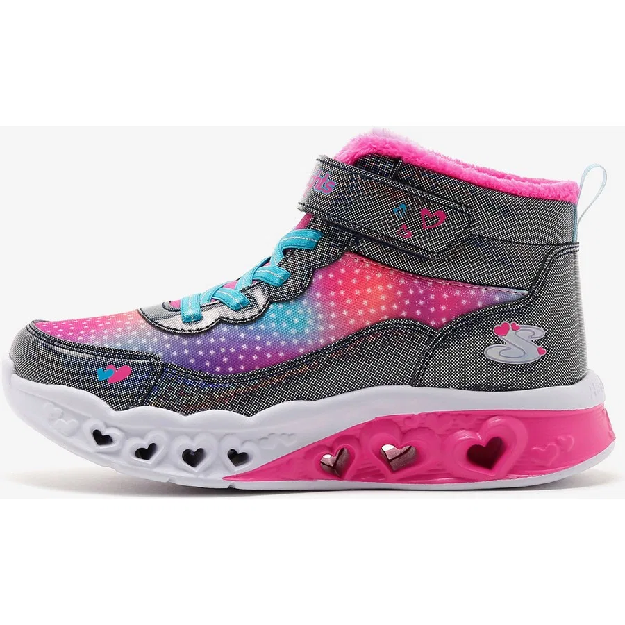 Ботинки высокие с подсветкой Flutter Heart Lights Skechers, Темно-синий