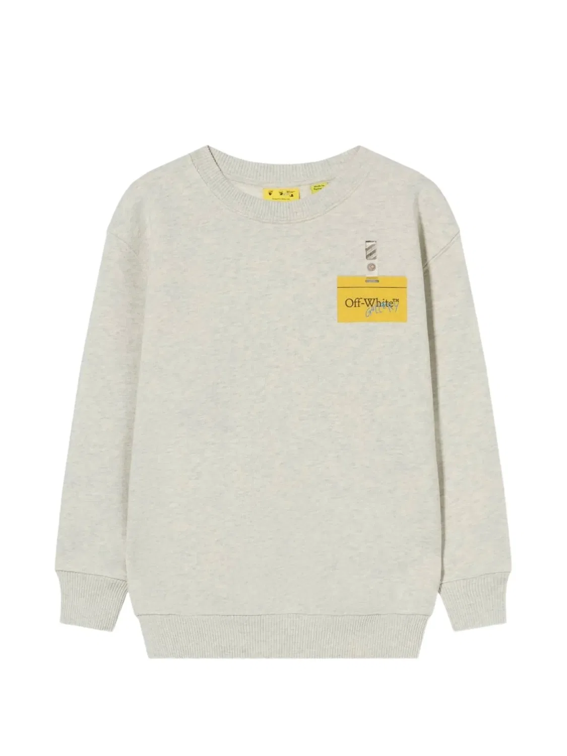 OFF-WHITE Свитшот Arrow Tape серый