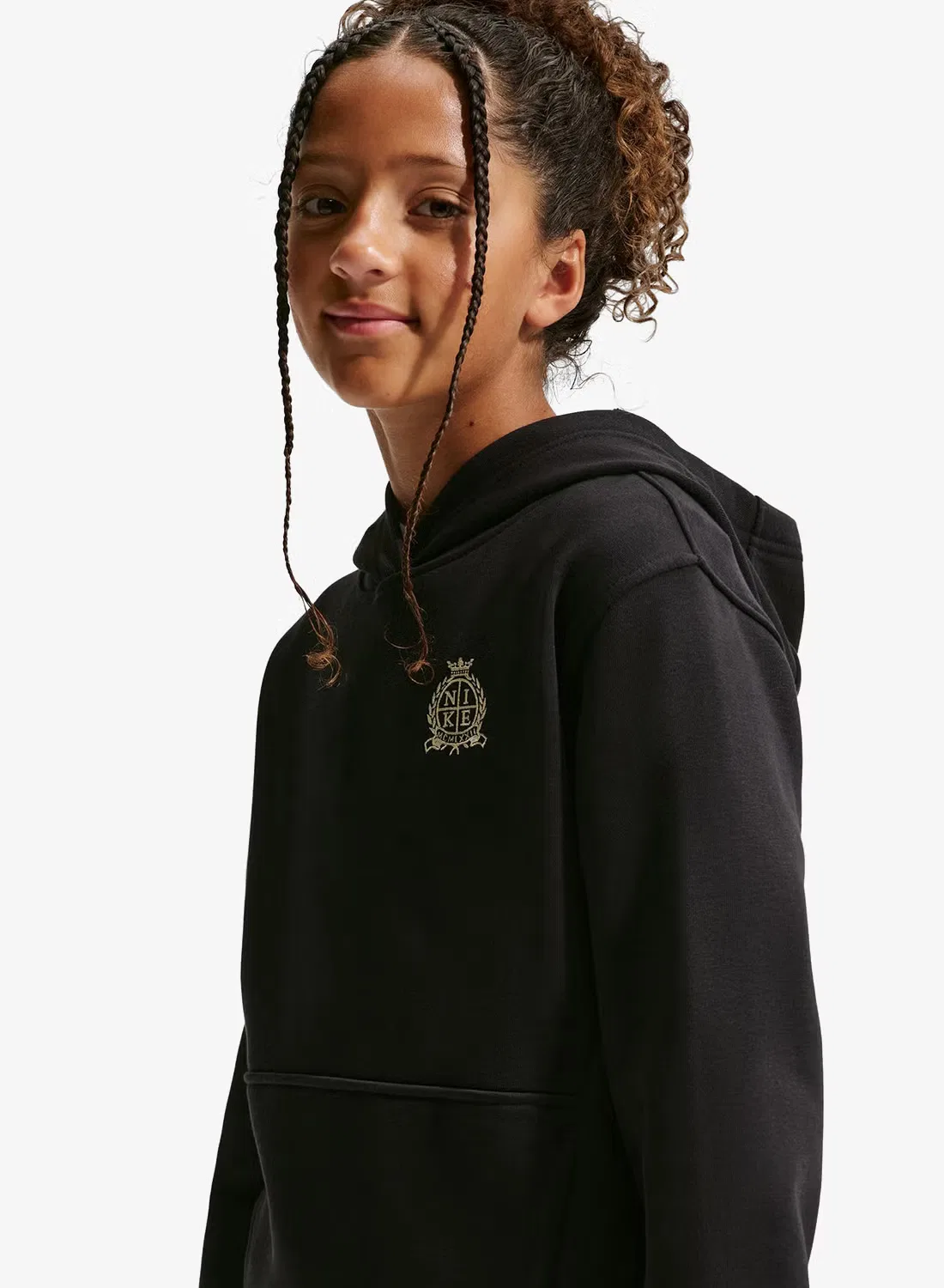 Худи из футера с карманом-кенгуру Youth NSW Club Nike, черный — фото 3