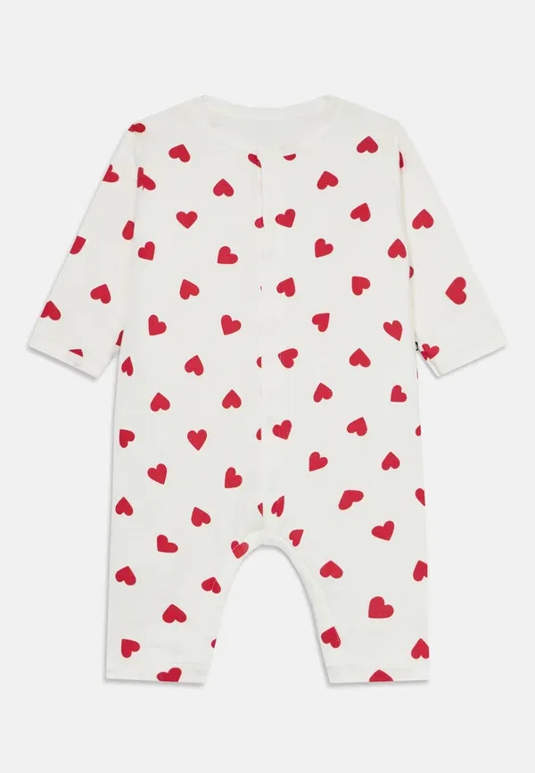 Комбинезон хлопковый Newborn combinaison longue cote unisex Petit Bateau, marshmallow, terkuit