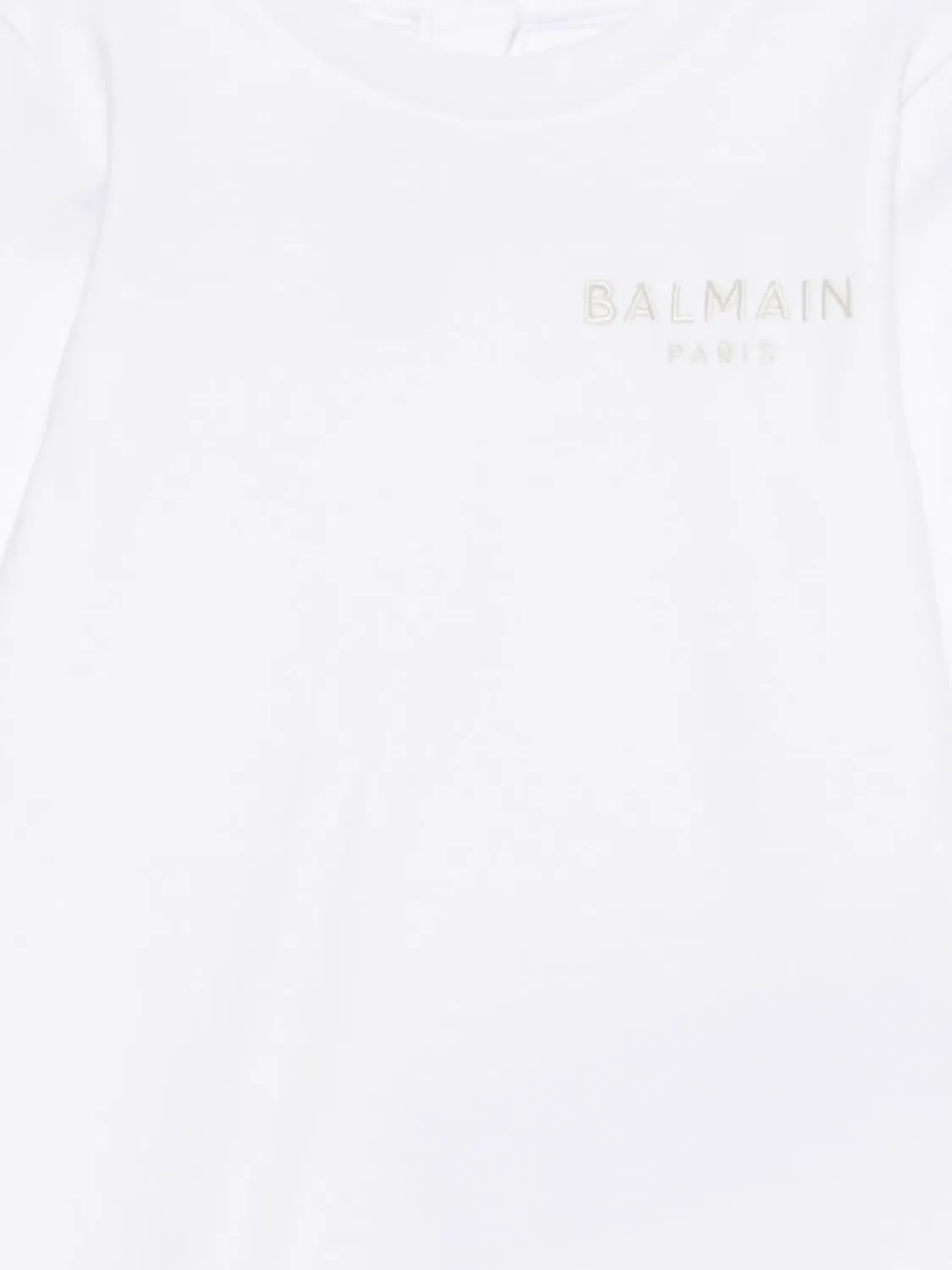 Комплект боди с логотипом (набор из двух штук) Balmain, белый — фото 2