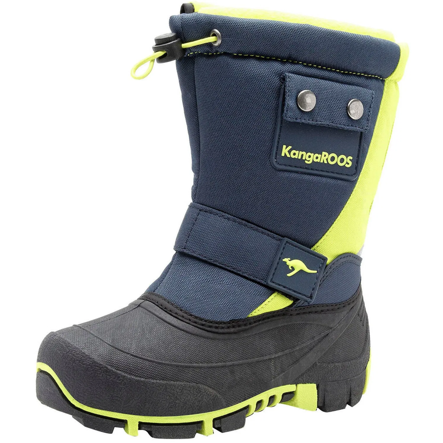 Детские зимние ботинки снегозащитные KangaROOS, Navy Lime