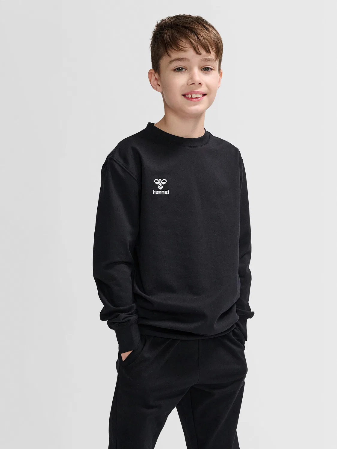 Детский свитшот с круглым вырезом Hmlgo Hummel, Schwarz — фото 4