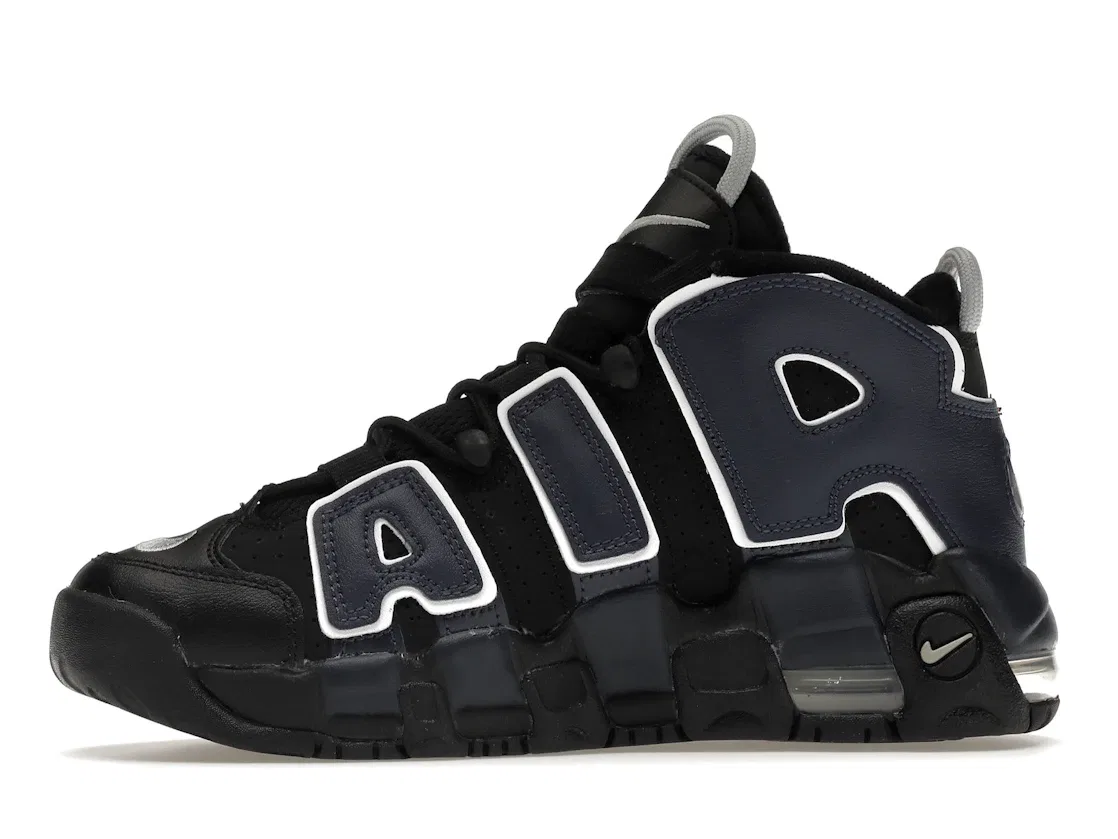 Детские кроссовки Lifestyle с амортизацией Nike Air More Uptempo Nike, Black/University Red-Midnight Navy-White — фото 3