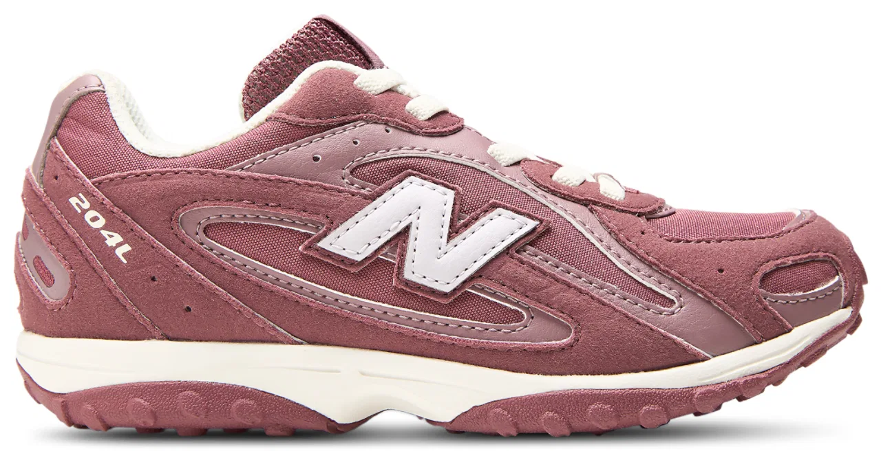 Кроссовки для девочек 204L New Balance, цвет Washed Burgundy/Horizon Grey