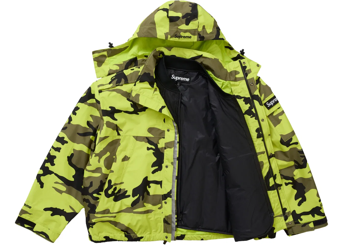 Мужской жилет Supreme 2-in-1 GORE-TEX Shell + Quilted Liner, Fluorescent Camo — фото 3