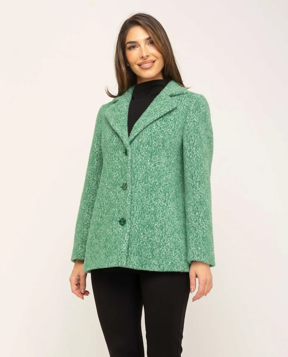 

Женское пальто с отложным воротником и рукавами портного кроя Fsh, зеленый