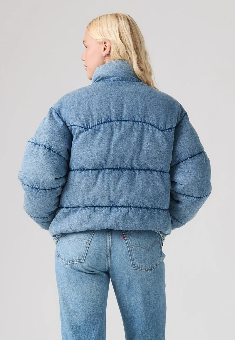 Женская зимняя куртка Levi's Palmer Puffer, светло-синий — фото 3