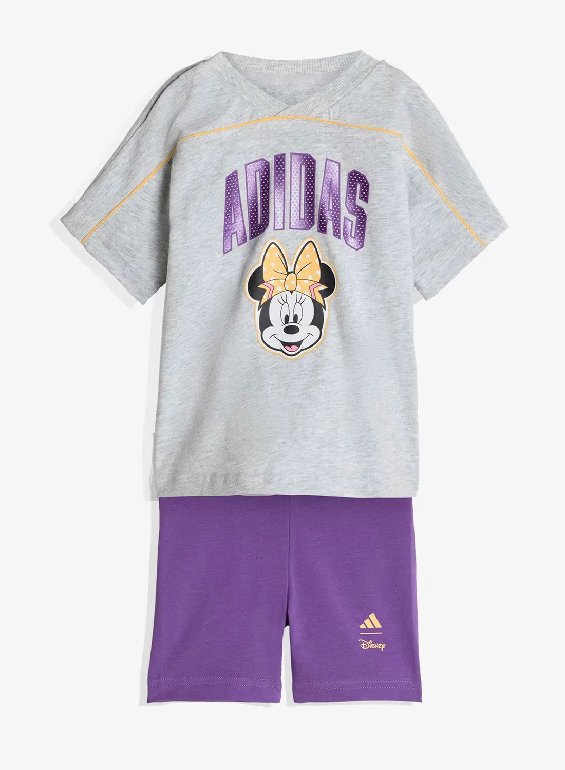 Комплект футболок с принтом Minnie Mouse Adidas, серый