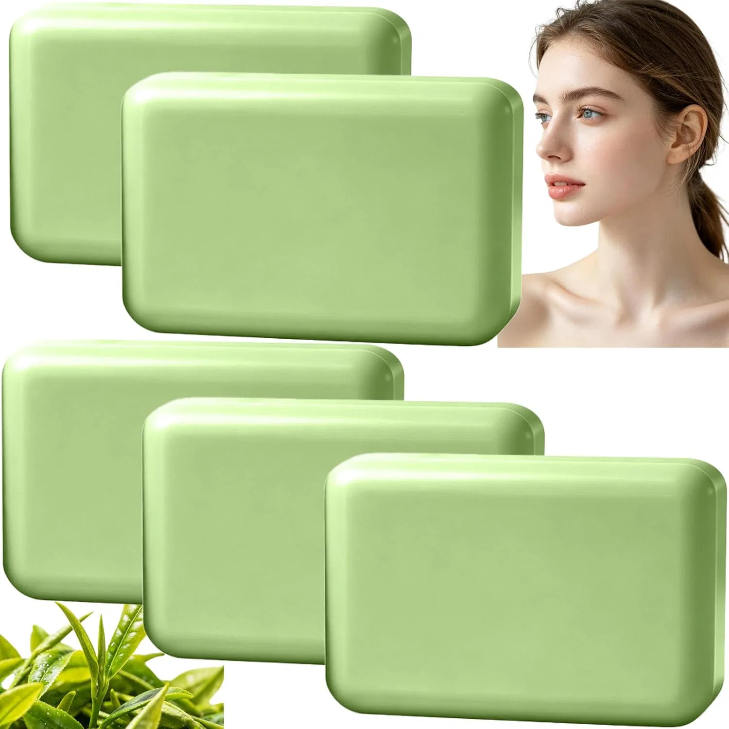 Твердое мыло с маслом чайного дерева, RaoNuan, набор 5 шт., 100 г, 5PCS