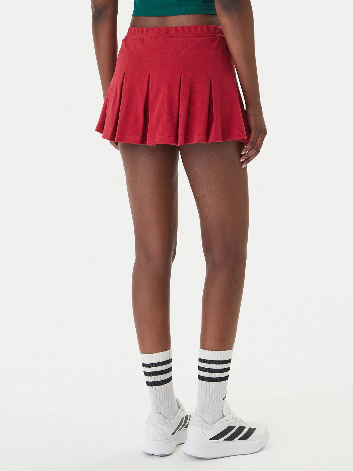 Женская плиссированная юбка свободного кроя Seasonal Essentials Colorpop Adidas, красный — фото 3