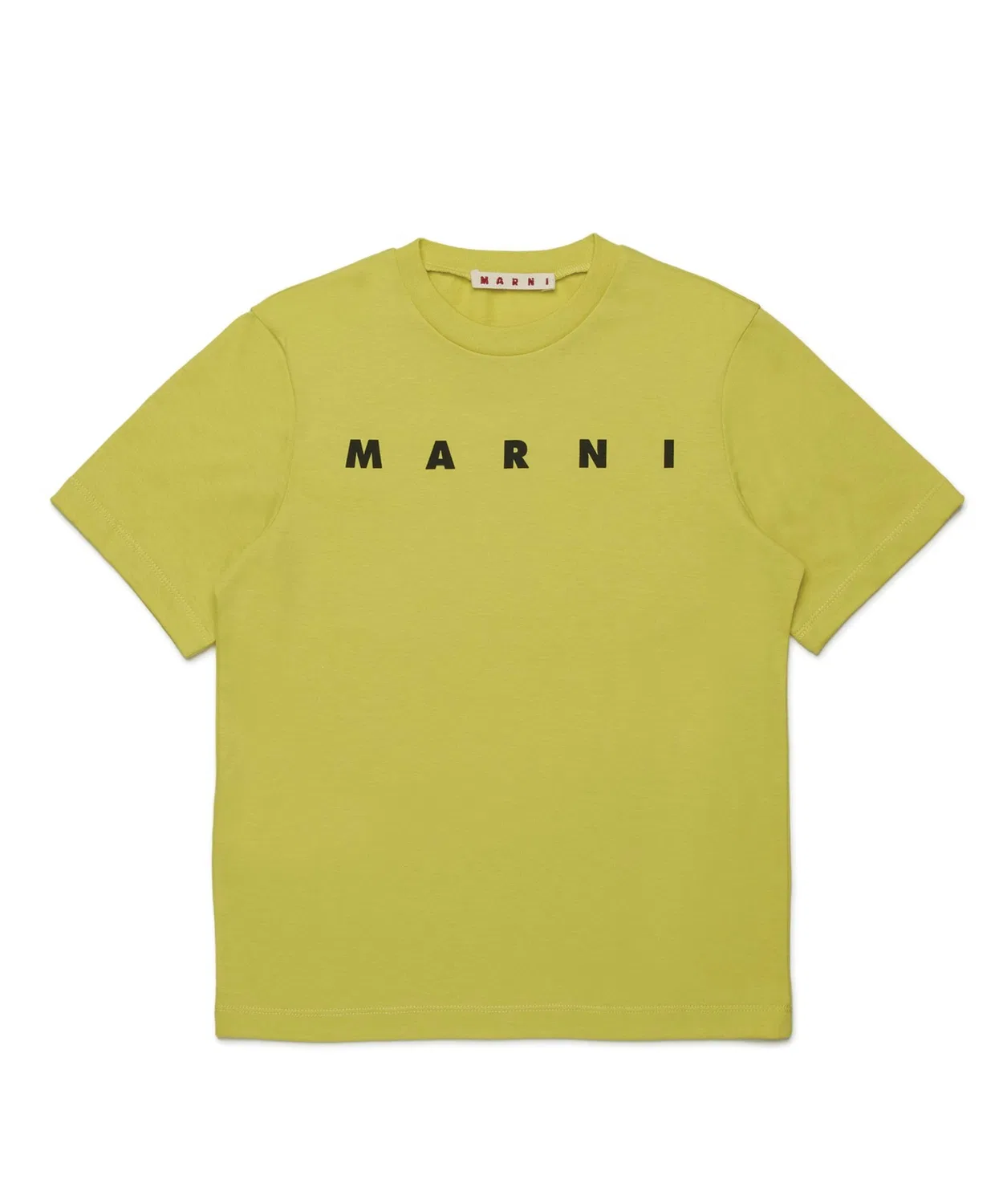 Детская футболка с коротким рукавом и логотипом MARNI, Горчичный