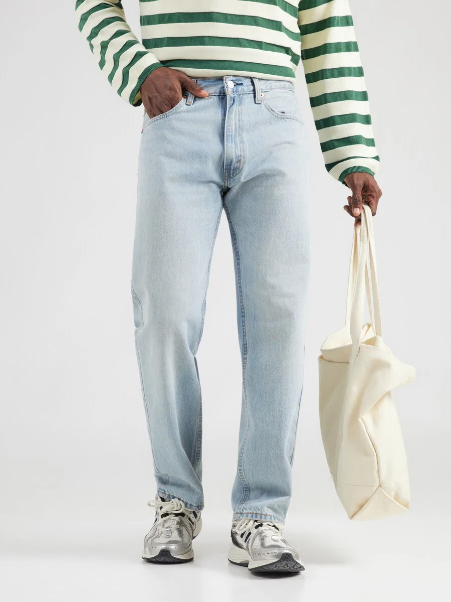 Джинсы LEVI'S свободного кроя '555 RELAXED STRAIGHT' светло-голубого цвета — фото 3