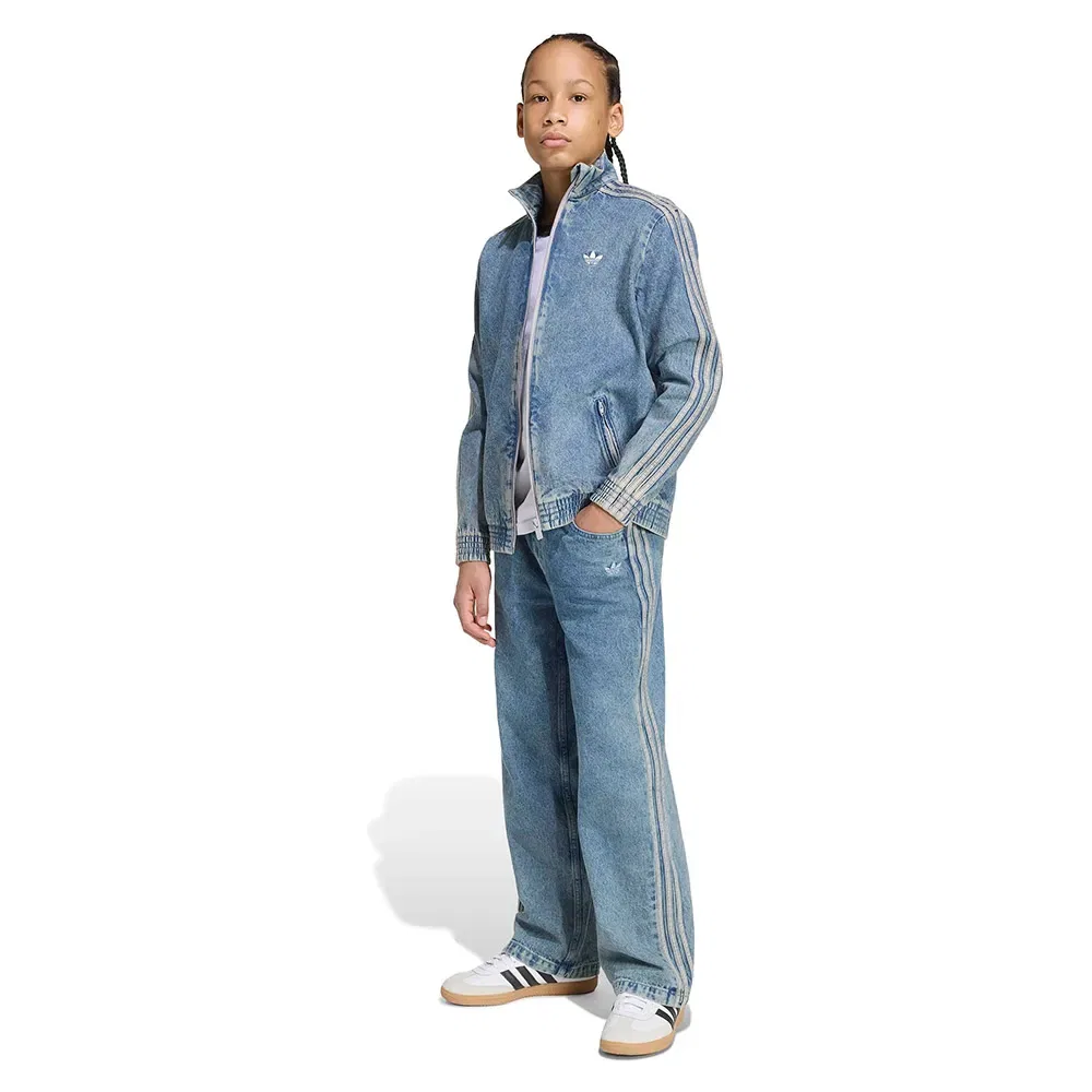 Детская джинсовая куртка свободного кроя Firebird Loose Track Adidas Originals, Blue — фото 4