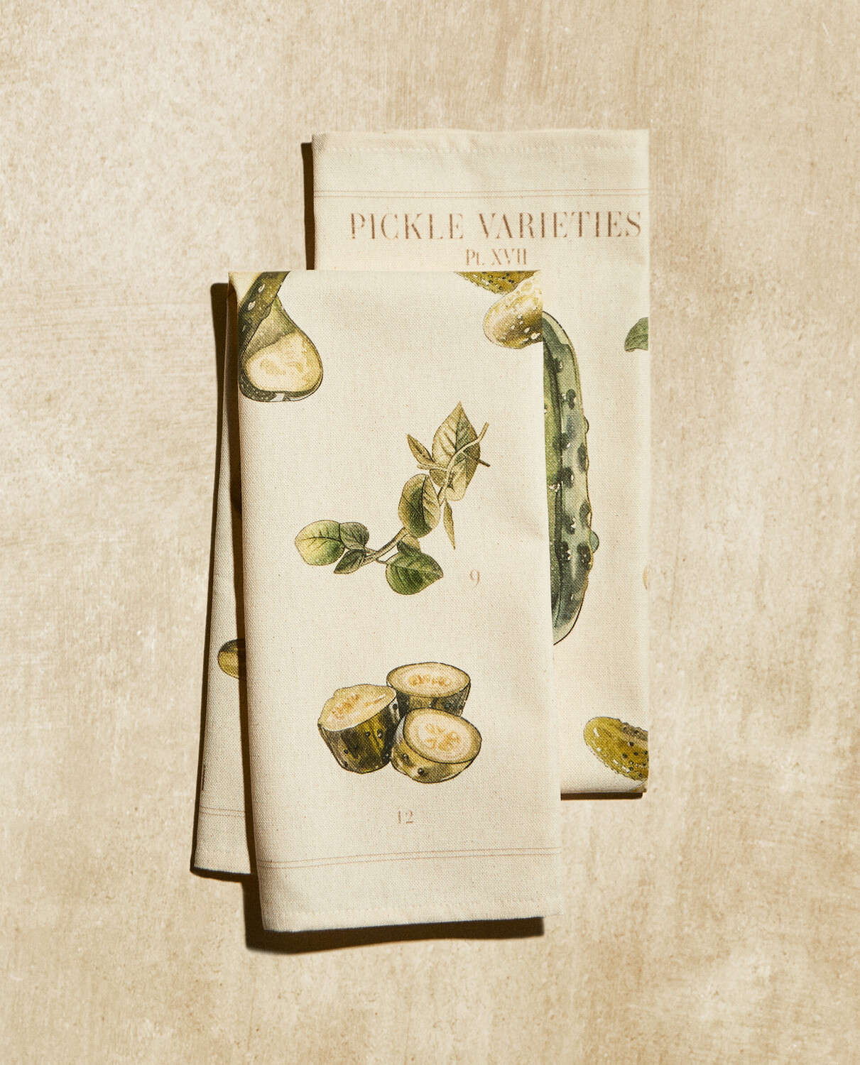 

Комплект кухонный полотенец Zara Home Pickles Print, 2 шт