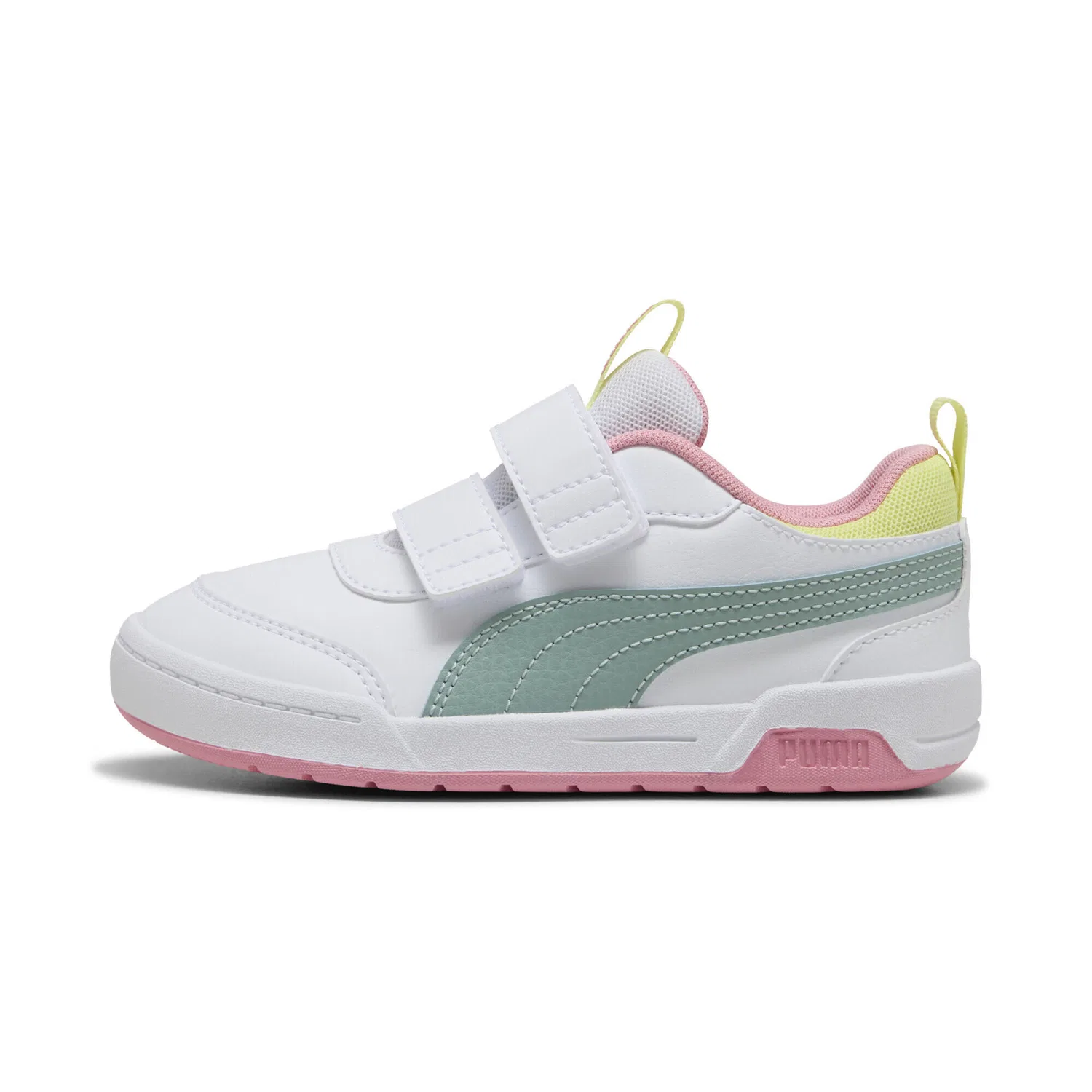 Детские кроссовки с липучкой Multiflex 2 Colour Puma, Weiss Grun — фото 3