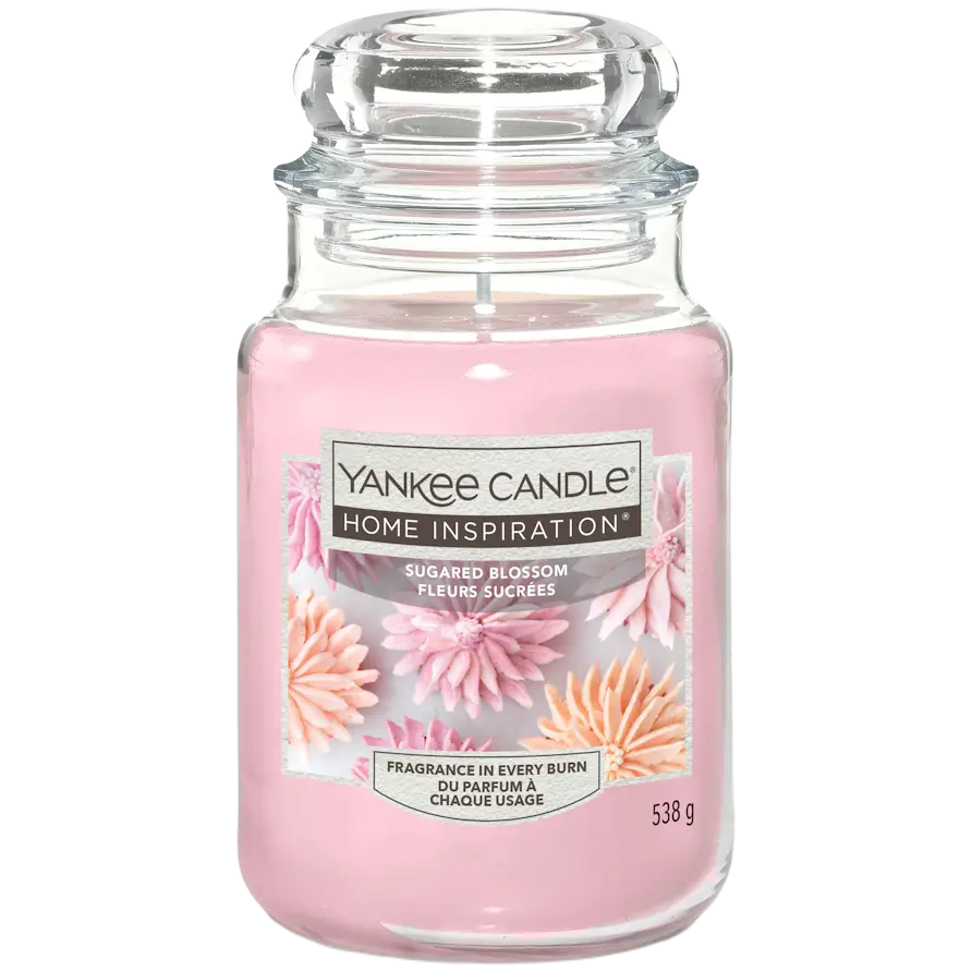 

Yankee Candle Home Inspiration Sugar Blossom большая ароматическая свеча, 538 г