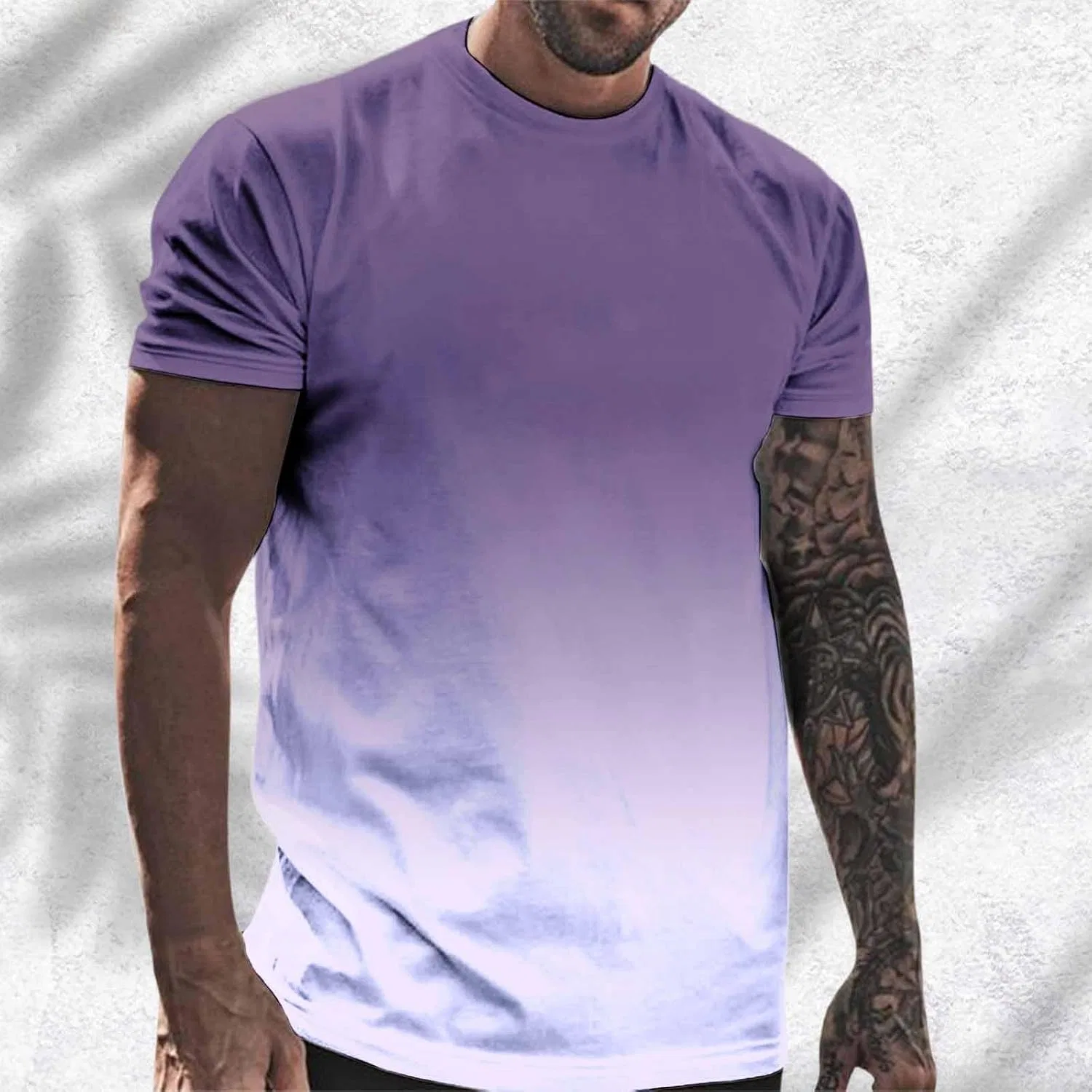 Мужская футболка с градиентом Quick Drying, Purple — фото 2