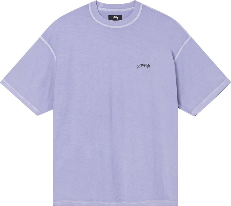 

Толстовка Stussy Pigment Dyed Inside Out Crew 'Lavender', фиолетовый