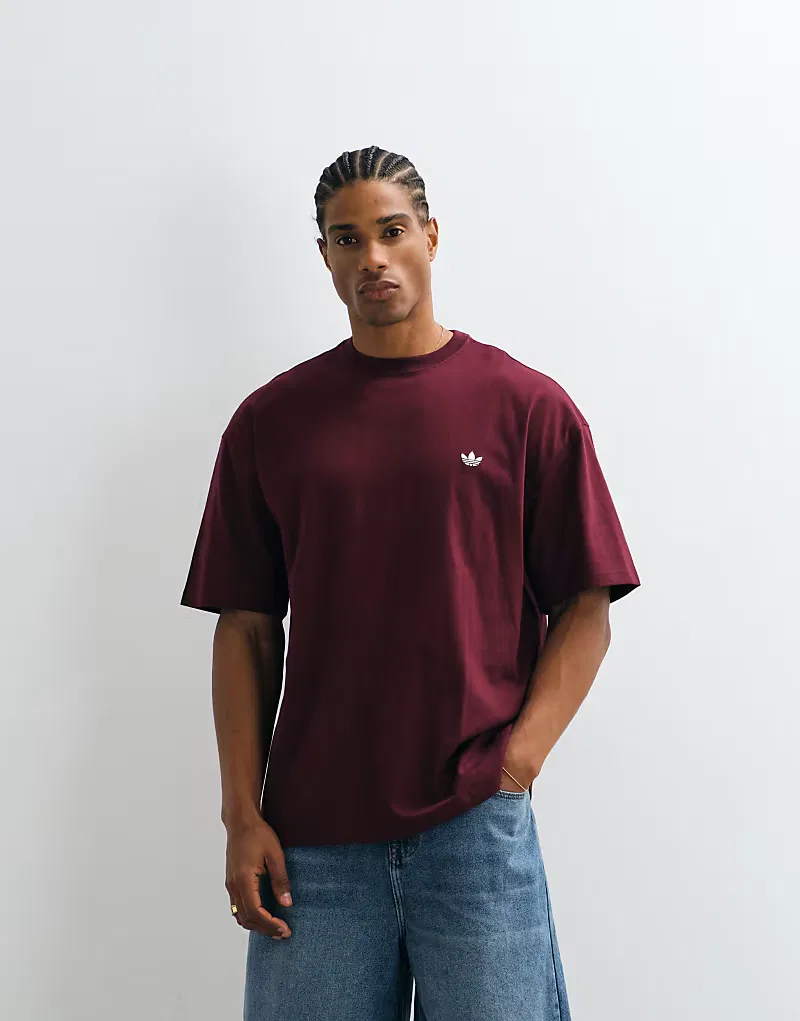 Футболка Essential Adidas Originals, бордовый