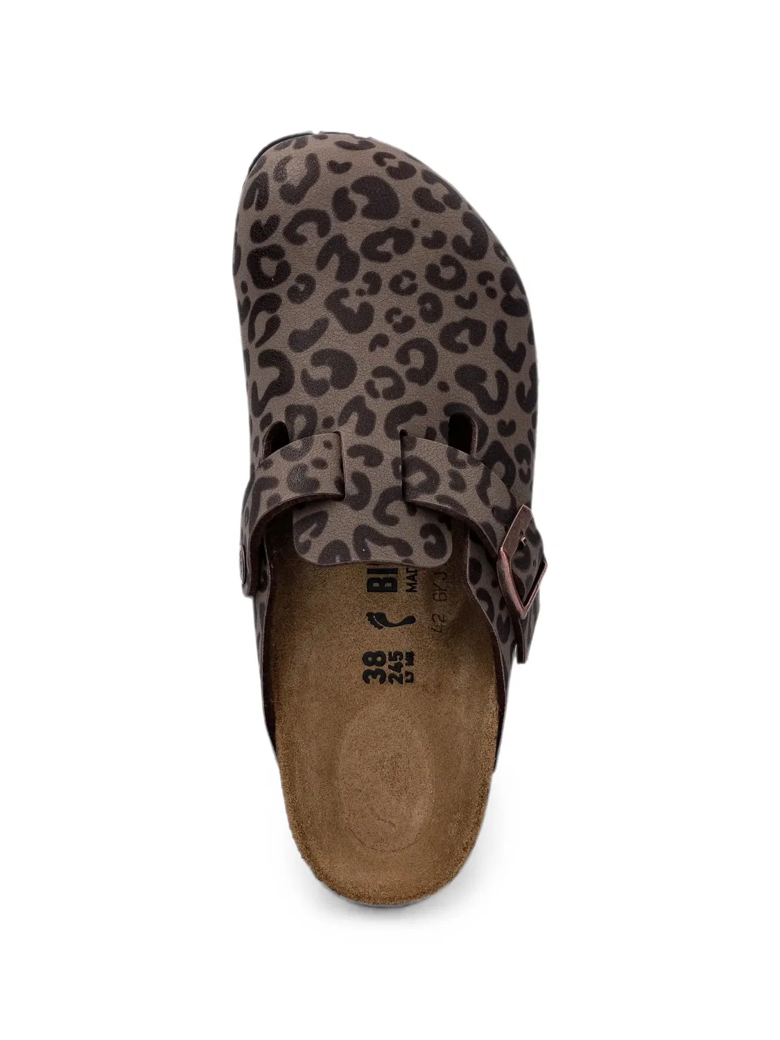 Сандалии с леопардовым принтом Birkenstock Kids, коричневый — фото 4